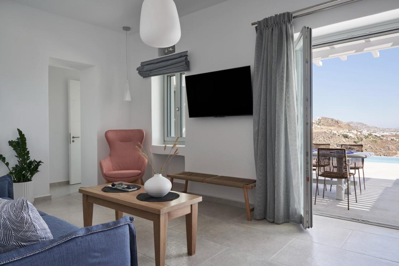 Annez Villa With Private Pool Panoramic Sea View Mykonos Town Экстерьер фото